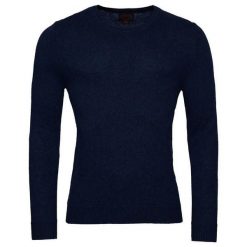 Sweter z okrągłym dekoltem Superdry Essential. Niebieskie swetry przez głowę męskie Superdry., na zimę, m, bez wzorów, bez kołnierzyka. Za 284.00 zł.