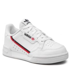 Sneakersy adidas. Białe półbuty dziewczęce Adidas, bez wzorów, bez zapięcia. Za 169.99 zł.