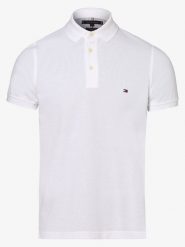 Tommy Hilfiger koszulka polo Mężczyźni Bawełna biały, XXXL. Białe koszulki polo męskie Tommy Hilfiger, m, bez wzorów, z bawełny, klasyczne, bez ramiączek. Za 359.95 zł.