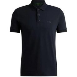 Polo BOSS Paule BLU (50538100-402). Czarne koszulki polo męskie Boss, m, bez wzorów, sportowe, bez ramiączek. Za 309.00 zł.