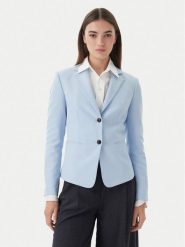 HUGO Marynarka Agonia 1 50539976 Niebieski Slim Fit. Niebieskie żakiety damskie Hugo, bez wzorów, z syntetyku. Za 899.99 zł.