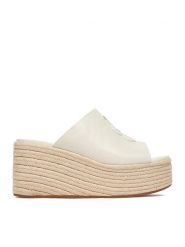 Badura Espadryle EO-AMINA-LT0228-26-801 Biały. Białe espadryle damskie Badura, bez wzorów, ze skóry, bez obcasa, bez zapięcia. Za 349.99 zł.