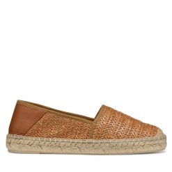 Espadryle Geox. Brązowe espadryle damskie Geox, bez wzorów, bez obcasa, bez zapięcia. Za 289.99 zł.