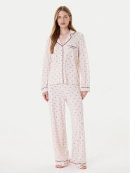 Guess Piżama O5RX08 KCIN2 Różowy. Czerwone piżamy damskie Guess, xl, z aplikacjami, z syntetyku, bez ramiączek. Za 349.99 zł.