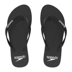 Klapki japonki damskie Speedo Flip Flop. Niebieskie klapki damskie Speedo, bez wzorów, z materiału, bez obcasa. Za 69.99 zł.