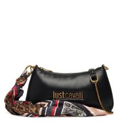 Torebka Just Cavalli. Czarne torebki do ręki damskie Just Cavalli, bez wzorów, wizytowe, bez dodatków. Za 619.99 zł.