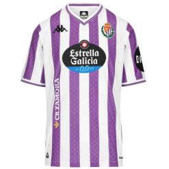 Koszulka domowa Real Valladolid 2026. Białe koszulki sportowe męskie Kappa, bez wzorów, bez kołnierzyka, bez ramiączek, do piłki nożnej. Za 442.00 zł.
