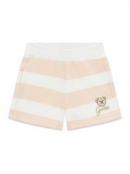 Guess Szorty sportowe K6GD04 KBOR4 Beżowy jasny Regular Fit. Brązowe spodenki dla dziewczynek Guess, z aplikacjami, z bawełny, sportowe. Za 134.99 zł.