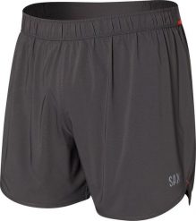 SAXX Spodenki do biegania z bielizną 2w1 SAXX HIGHTAIL - czarne L. Czarne krótkie spodenki sportowe męskie Saxx, l, bez wzorów, do biegania. Za 214.49 zł.