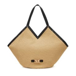 Torebka Max Mara Beachwear. Brązowe torebki do ręki damskie Max Mara Beachwear, bez wzorów, bez dodatków. Za 678.99 zł.