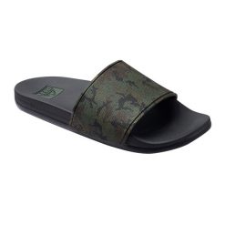 Klapki basenowe męskie REEF Cushion Slide. Czarne klapki męskie Reef. Za 159.99 zł.