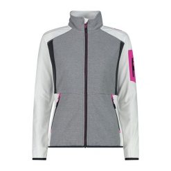 Bluza damska turystyczna CMP 34H3036. Białe bluzy sportowe damskie CMP, xs, bez wzorów, z polaru, bez kaptura, trekkingowe. Za 333.75 zł.