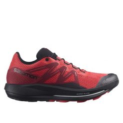 Buty do biegania męskie Salomon Pulsar Trail. Czerwone buty sportowe męskie Salomon, z materiału, bez zapięcia, do biegania. Za 621.00 zł.