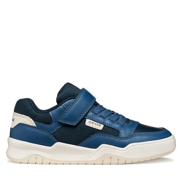 Sneakersy Geox. Niebieskie trampki i tenisówki chłopięce Geox, bez wzorów, bez zapięcia. Za 229.99 zł.
