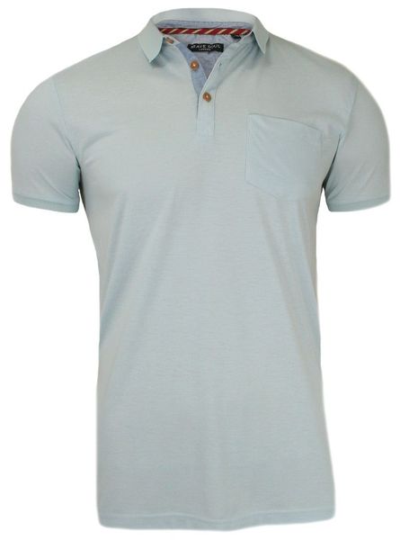 Błękitna Koszulka Polo, Bez Nadruku - Brave Soul, Męska. Niebieskie koszulki polo męskie Brave Soul, m, bez wzorów, z bawełny, casualowe, bez ramiączek. Za 59.00 zł.