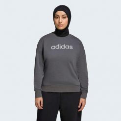 Bluza fitness damska ADIDAS. Szare bluzy sportowe damskie Adidas, m, bez wzorów, z materiału, bez kaptura, na fitness i siłownię. Za 179.99 zł.