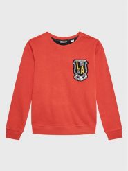Guess Bluza L3RQ01 KBLB0 Czerwony Regular Fit. Czerwone bluzy dla chłopców Guess, z aplikacjami, z bawełny, bez ramiączek, bez kaptura. Za 279.99 zł.