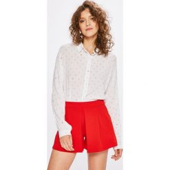 Answear - Koszula Stripes Vibes. Szare koszule damskie ANSWEAR, z tkaniny, casualowe, z klasycznym kołnierzykiem, z długim rękawem. W wyprzedaży za 59.90 zł.