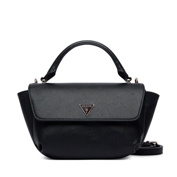 Torebka Guess. Czarne torebki do ręki damskie Guess, z aplikacjami, bez dodatków. Za 489.99 zł.