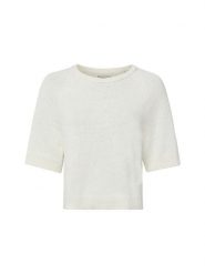 Marc O'Polo Denim sweter z dzianiny z krótkim rękawem Kobiety Bawełna (100%) biały, M. Białe swetry damskie Marc O'Polo DENIM, m, bez wzorów, z bawełny, eleganckie, bez kołnierzyka, bez ramiączek, krótkie, bez kaptura. Za 329.95 zł.