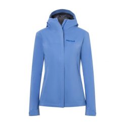 Kurtka turystyczna przeciwdeszczowa damska Marmot PreCip Eco. Niebieskie kurtki damskie Marmot, xs, bez wzorów, bez kaptura. Za 439.99 zł.
