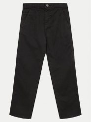 Guess Spodnie materiałowe L4YB02 WE1L0 Czarny Relaxed Fit. Czarne spodnie materiałowe dla chłopców Guess, z aplikacjami, z bawełny. Za 169.99 zł.