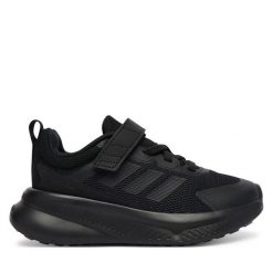 Sneakersy adidas. Czarne trampki i tenisówki chłopięce Adidas, bez wzorów, bez zapięcia. Za 219.99 zł.