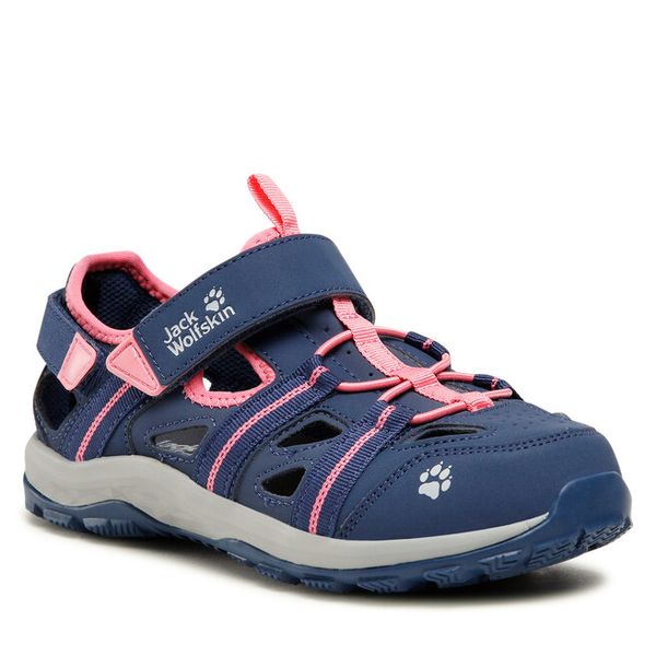 Sandały Jack Wolfskin. Niebieskie sandały dziewczęce Jack Wolfskin, bez zapięcia. Za 269.99 zł.