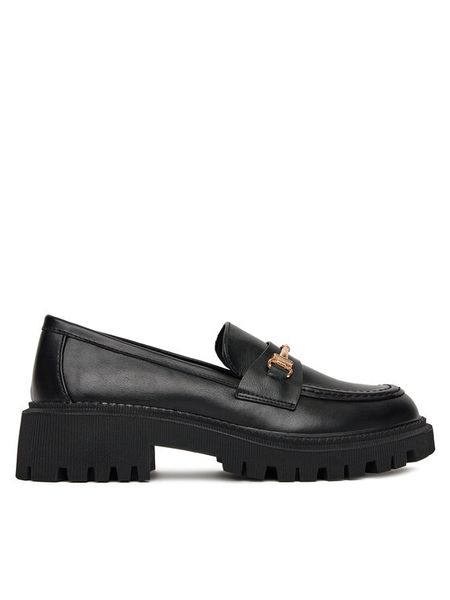 DeeZee Loafersy 13027-12 Czarny. Czarne mokasyny damskie DeeZee, ze skóry. Za 159.99 zł.