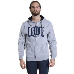 Męska zapinana na zamek bluza z kapturem Leone 1947 Apparel. Szare buty sportowe męskie LEONE 1947 APPAREL, z tkaniny, bez zapięcia, na fitness i siłownię. W wyprzedaży za 154.80 zł.