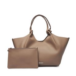 Torebka DKNY. Brązowe torebki do ręki damskie DKNY, bez wzorów, klasyczne, bez dodatków. Za 609.99 zł.