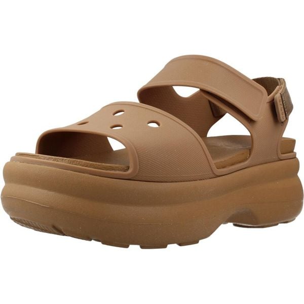 Sandały CROCS 211755C Brązowy. Brązowe sandały damskie Crocs, bez wzorów, z syntetyku, bez obcasa, bez zapięcia. Za 267.00 zł.