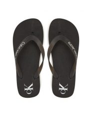 Calvin Klein Jeans Japonki Beach Sandal Flatform Tpu YW0YW01830 Czarny. Czarne klapki damskie Calvin Klein Jeans, bez wzorów, z jeansu, bez obcasa. Za 109.99 zł.