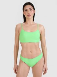 4F Góra od bikini damska - zielona M. Zielone bikini damskie 4f, na lato, m, bez wzorów. W wyprzedaży za 39.99 zł.