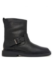 Calvin Klein Kozaki Sq Rubber Boot Buckle Lth HM0HM02353 Czarny. Czarne kozaki męskie Calvin Klein, ze skóry. Za 899.99 zł.