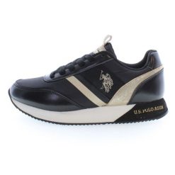 Buty U.S. Polo NOBIW002-BLK czarne. Czarne obuwie sportowe damskie bez wzorów, z gumy. Za 436.73 zł.