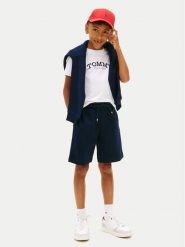 Tommy Hilfiger T-Shirt KB0KB10290 Biały Regular Fit. Białe t-shirty dla chłopców Tommy Hilfiger, bez wzorów, z bawełny, bez ramiączek. Za 309.99 zł.