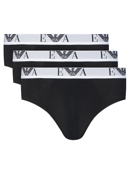 Emporio Armani Underwear Komplet slipów EM000258 AF14131 MC061 Czarny. Czarne slipki męskie Emporio Armani Underwear, m, bez wzorów, z bawełny. Za 149.99 zł.