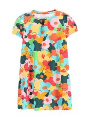 Coccodrillo Sukienka codzienna WC5129201MGK Kolorowy Regular Fit. Sukienki dla dziewczynek COCCODRILLO, bez wzorów, z bawełny, bez ramiączek. Za 49.99 zł.