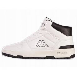 Buty na co dzień unisex KAPPA CODA MID za kostkę wysokie eko skóra. Białe obuwie sportowe damskie Kappa, bez wzorów, ze skóry, trekkingowe. Za 169.00 zł.