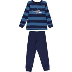 Piżama w kolorze granatowym. Bielizna dla chłopców marki Schiesser Kids. W wyprzedaży za 67.95 zł.