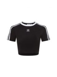 Adidas Originals Koszulka Kobiety Bawełna czarny, L. Czarne koszulki sportowe damskie adidas Originals, l, bez wzorów, z bawełny, bez kołnierzyka, bez ramiączek. Za 159.95 zł.