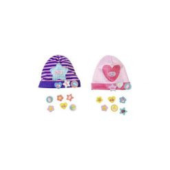 Baby Born Czapeczka z przypinkami + EKSPRESOWA DOSTAWA W 24H. Szare czapki dla dzieci Zapf. Za 44.15 zł.