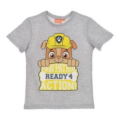Koszulka w kolorze szarym. T-shirty i topy dla dziewczynek Disney & Paw Patrol, z nadrukiem, z bawełny. W wyprzedaży za 19.95 zł.
