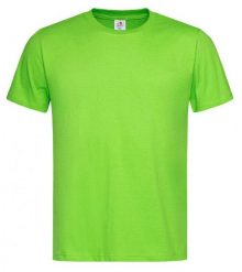 Jasny Zielony Bawełniany T-Shirt Męski Bez Nadruku -STEDMAN- Koszulka, Krótki Rękaw, Basic, U-neck. Zielone t-shirty męskie Stedman, l, bez wzorów, z bawełny, casualowe, bez kołnierzyka. Za 45.00 zł.
