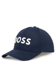 BOSS Czapka z daszkiem J51681 Granatowy. Niebieskie czapki dla dzieci Boss, bez wzorów, z bawełny. Za 89.99 zł.