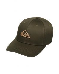 Czapka dla Mężczyzn DECADES Brązowy. Zielone czapki i kapelusze męskie Quiksilver, bez wzorów, z bawełny. Za 94.99 zł.
