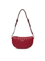 Guess Torebka Valla Mini HWQG81 22720 Czerwony. Czerwone torebki do ręki damskie Guess, z aplikacjami, ze skóry, bez dodatków. Za 379.99 zł.
