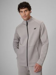 4F Bluza treningowa regular bez kaptura męska - szara M. Szare bluzy męskie 4f, l, bez wzorów, bez kaptura. Za 199.99 zł.