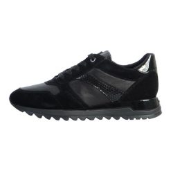 Sneakersy damskie Geox Tabelya. Czarne obuwie sportowe damskie Geox, bez wzorów. Za 296.99 zł.